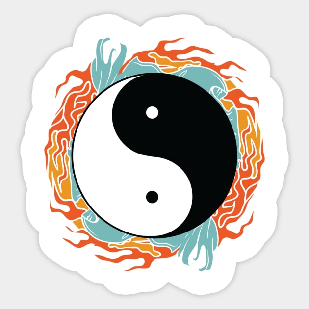 Yin Yang Hidden Forces Sticker by ruifaria